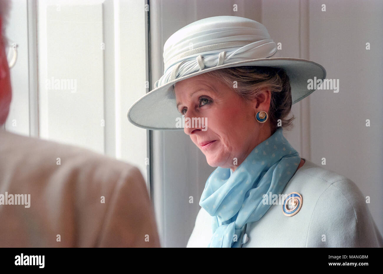 La princesse Alexandra sur une visite royale de Pallant House Gallery à Chichester Banque D'Images
