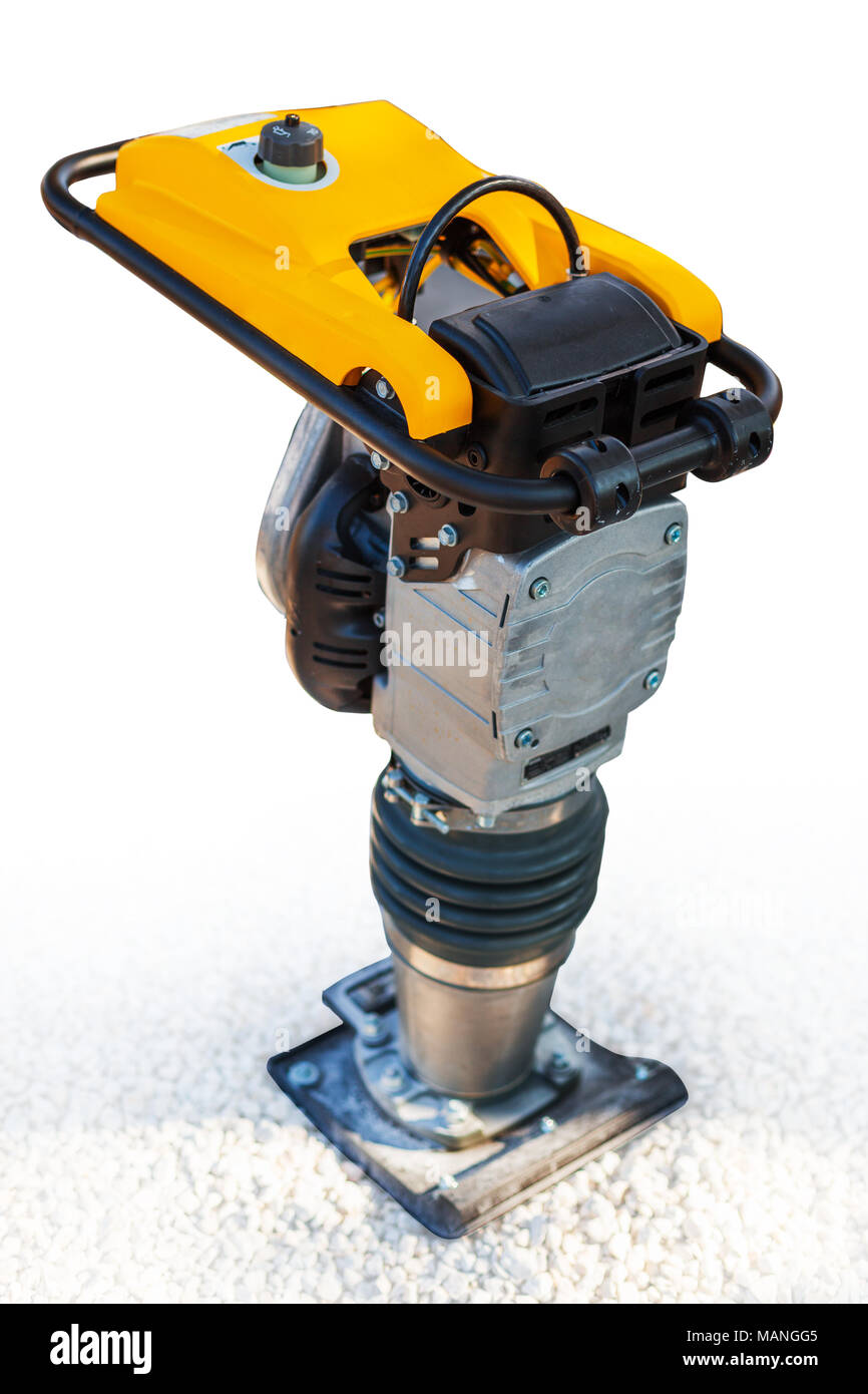 Compacteur de sol isolé avec Clipping Path Banque D'Images