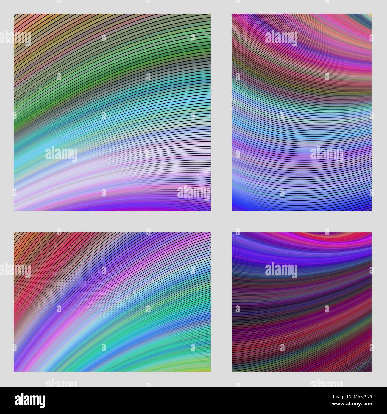 Art numérique - coloré jeu de fond de page Illustration de Vecteur