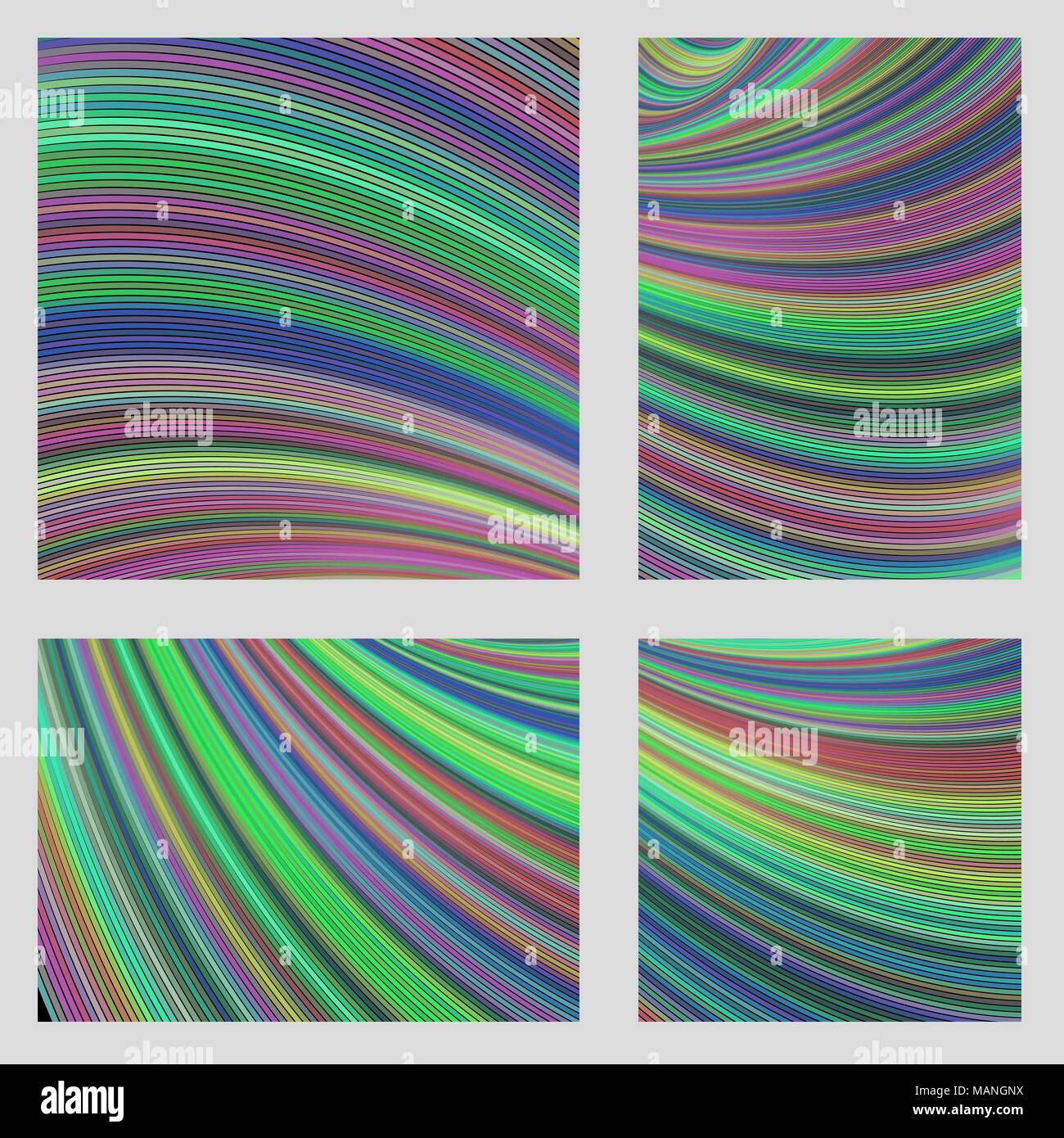 Art numérique - coloré jeu de fond de page Illustration de Vecteur