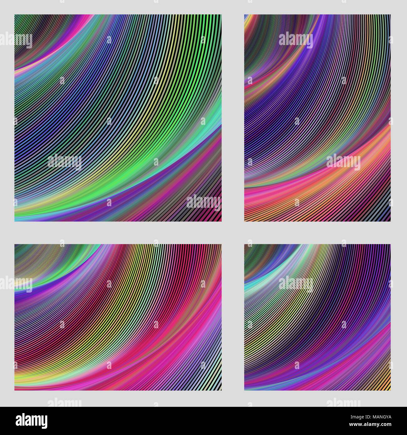 Résumé jeu de fond brochure psychédélique Illustration de Vecteur