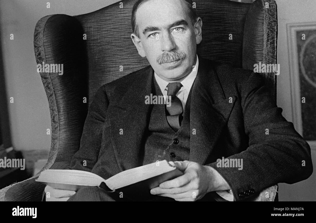 JOHN Maynard Keynes (1883-1946) économiste anglais sur 1932 Banque D'Images