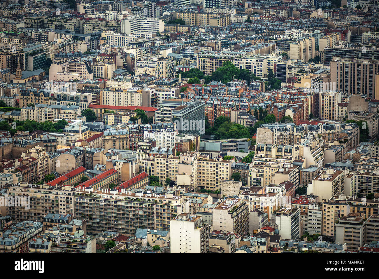 Vue panoramique de Paris, France Banque D'Images