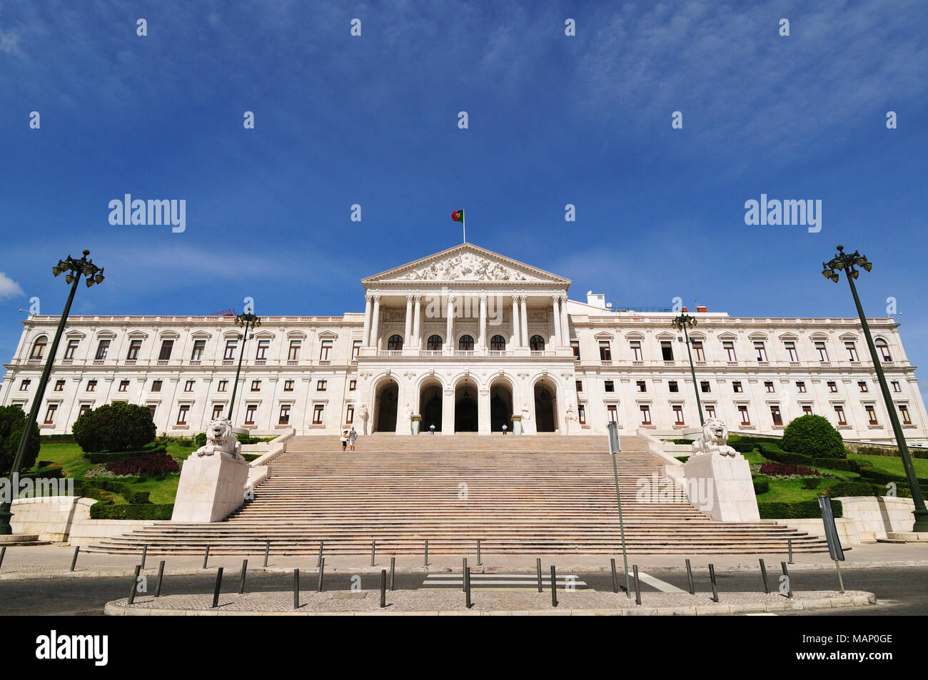 Assembleia da República (parlement portugais). Le palais de São Bento, Lisbonne. Portugal Banque D'Images