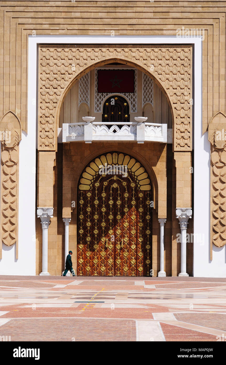 Porte du Palais Royal. Tétouan, Site du patrimoine mondial de l'Unesco. Maroc Banque D'Images