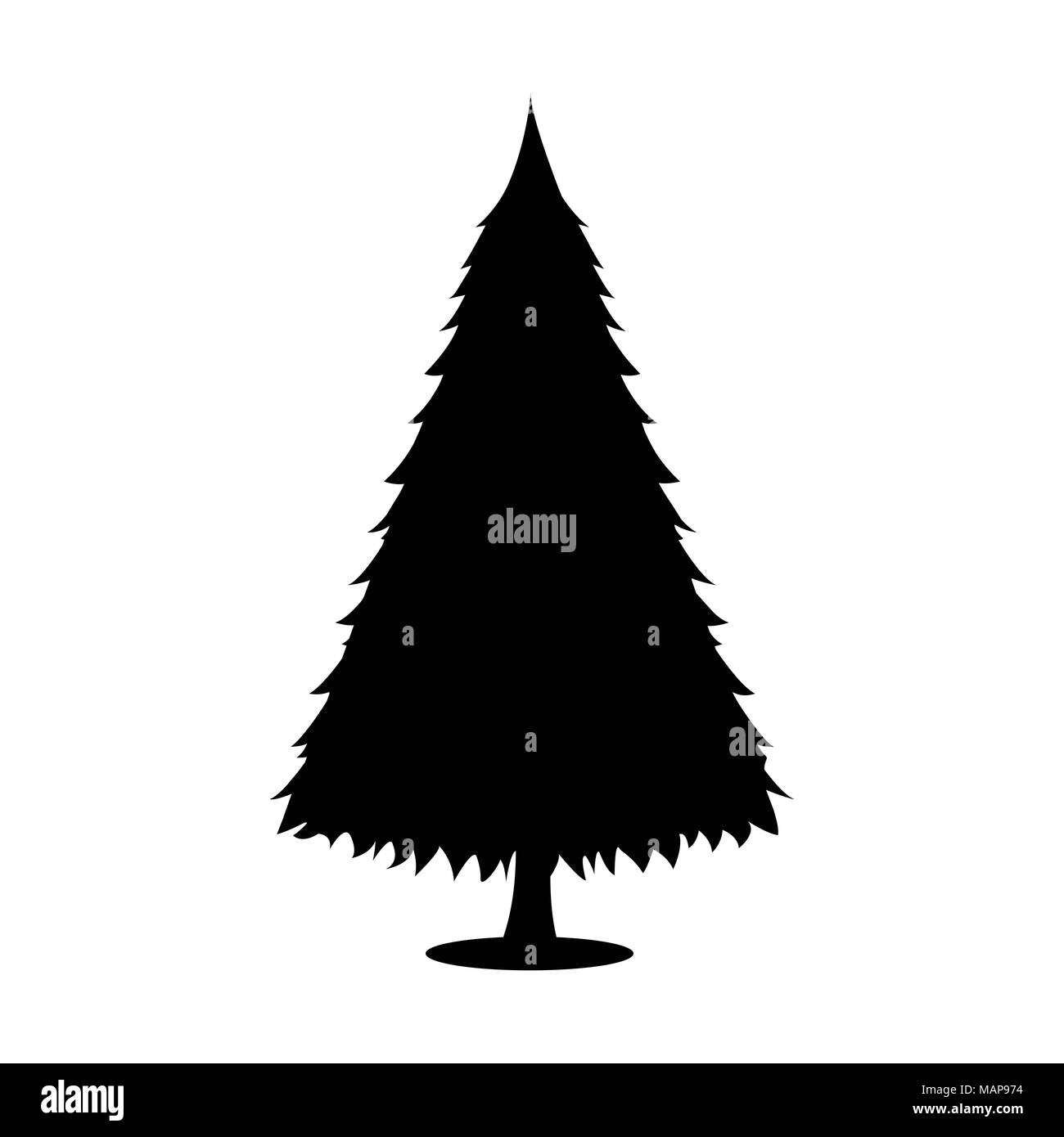 Icône de l'arbre. Style simple. Vector Illustration pour le jour de Noël. Illustration de Vecteur Icône de l'arbre. Style simple. Vector Illustration pour le jour de Noël. Illustration de Vecteur