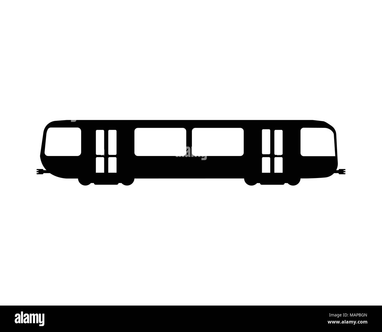 Télévision Métro d'icône et de logo. Vector illustration Silhouette. Illustration de Vecteur