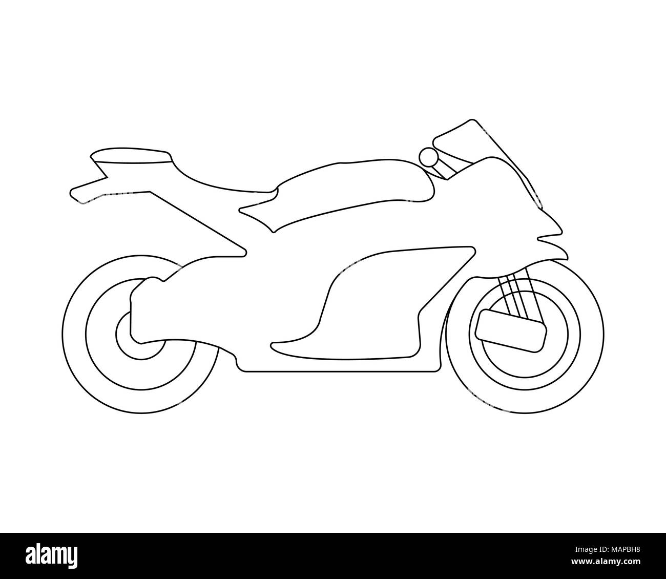 Télévision vélo d'icône et de logo. Contours Vector illustration. Illustration de Vecteur