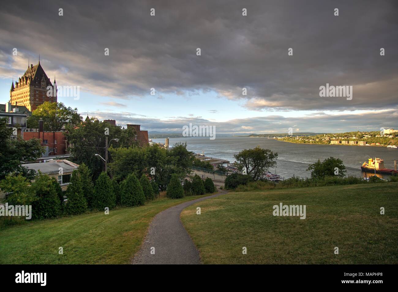 La ville de Québec Vue paysage Banque D'Images