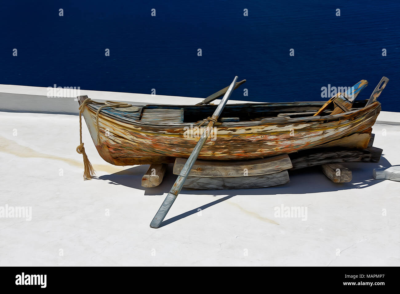 Santorini Banque D'Images