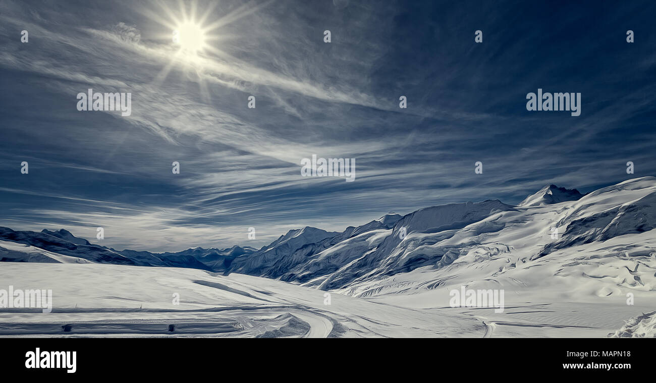 Montagnes Suisses. Schweizer Berge. Banque D'Images