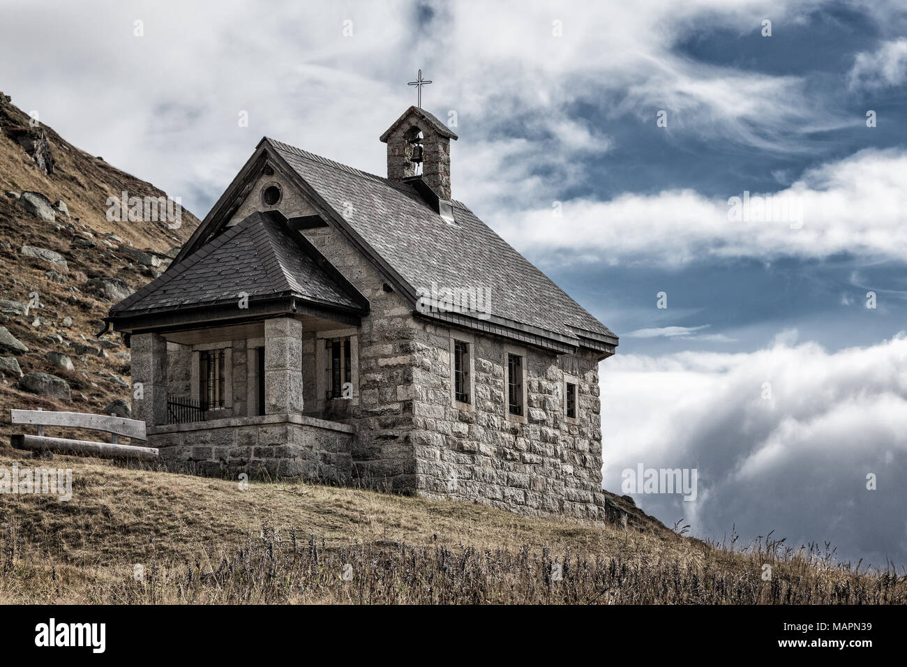 La Suisse. Col de la Furka. Banque D'Images