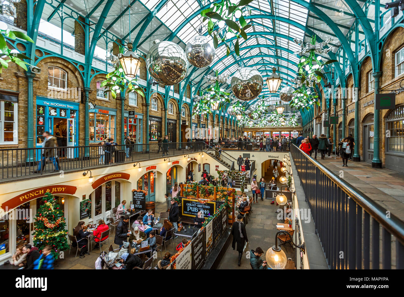 Marché de Noël à Apple, Covent Garden, Londres, Angleterre, Royaume-Uni, Europe Banque D'Images