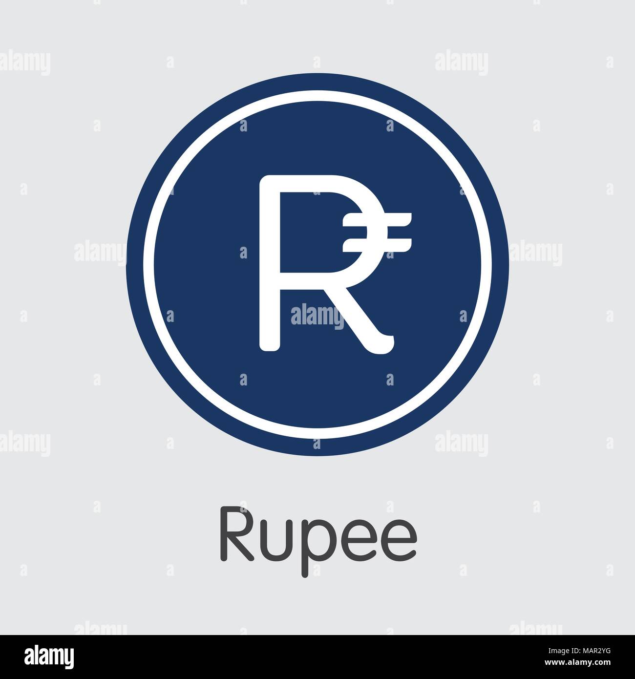 Rupee symbol Banque d'images vectorielles - Alamy
