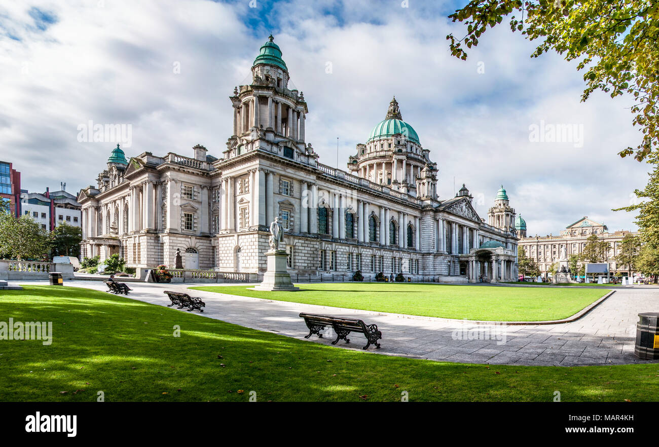L'Hôtel de ville de Belfast en Irlande du Nord, Royaume-Uni Banque D'Images