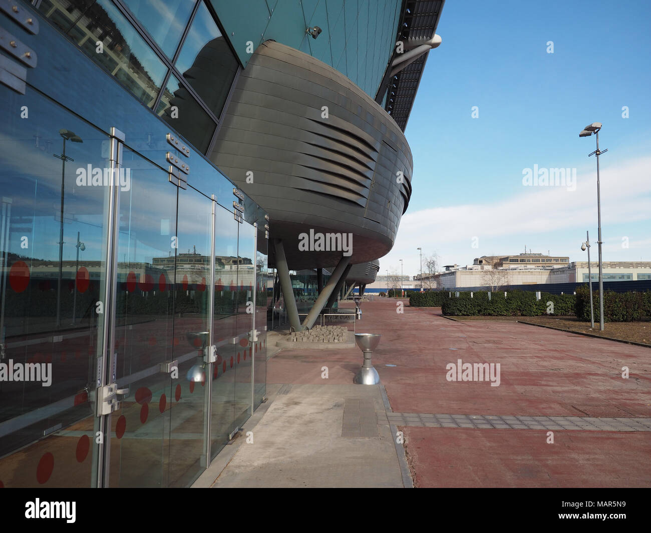 TURIN, ITALIE - CIRCA JANVIER 2018 : Oval Lingotto salle omnisports Banque D'Images