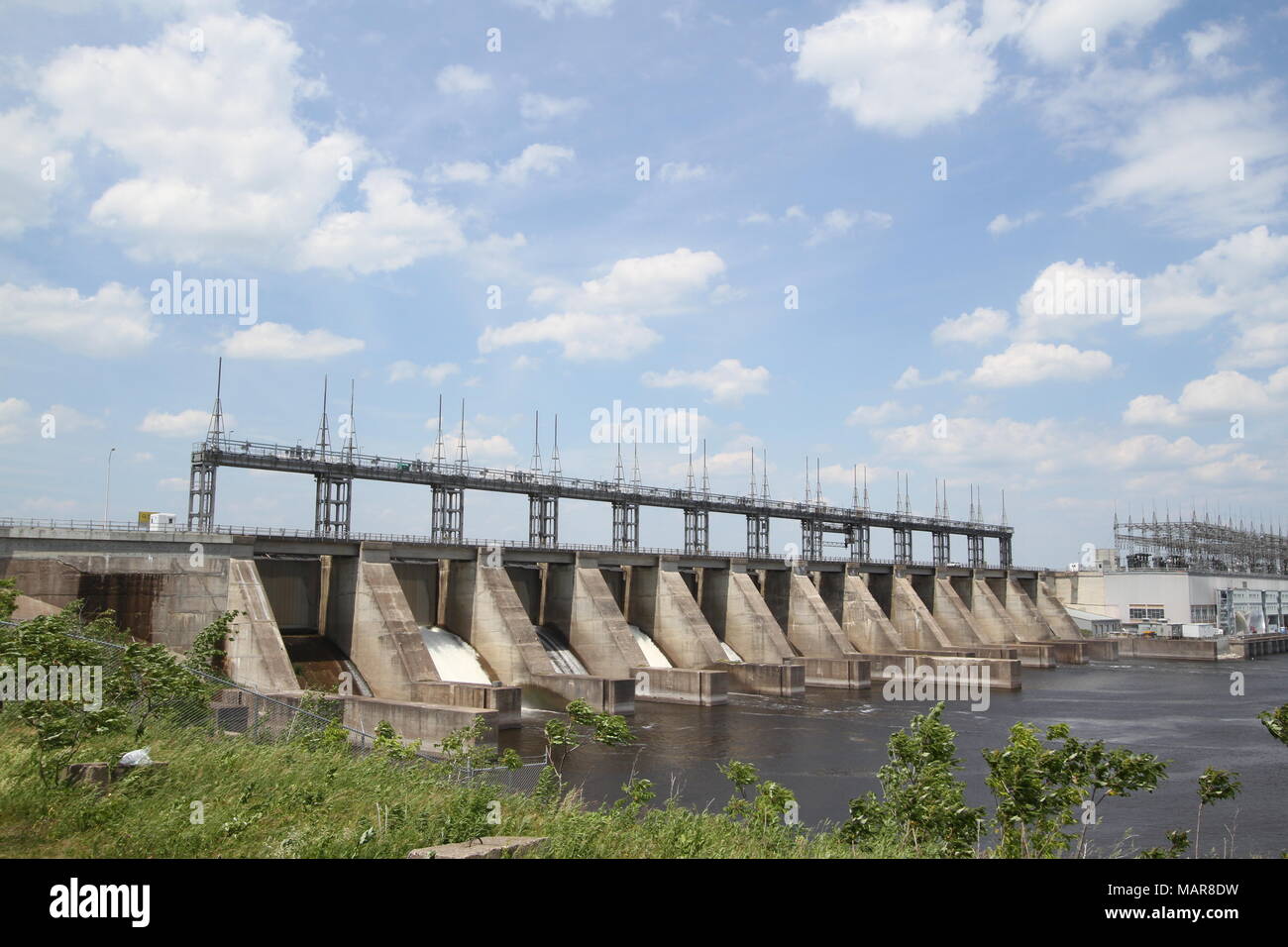 Produit de l'électricité Centrale hydroélectrique Banque D'Images