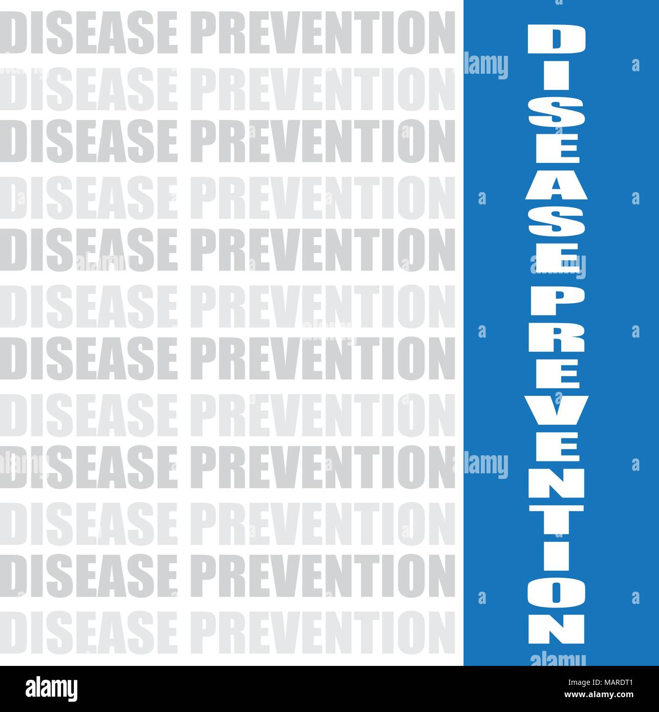 Mot de prévention des maladies à vecteur de fond le concept de la santé, Illustration de Vecteur