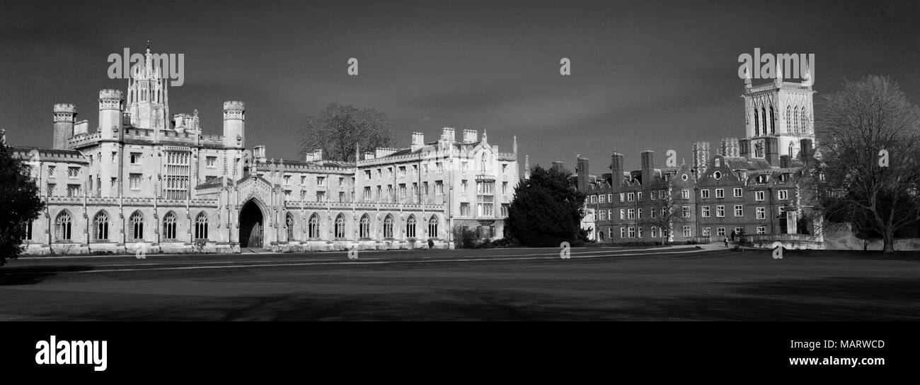 St John's College, Cambridge, bâtiments Ville Cambridgeshire, Angleterre, RU Banque D'Images