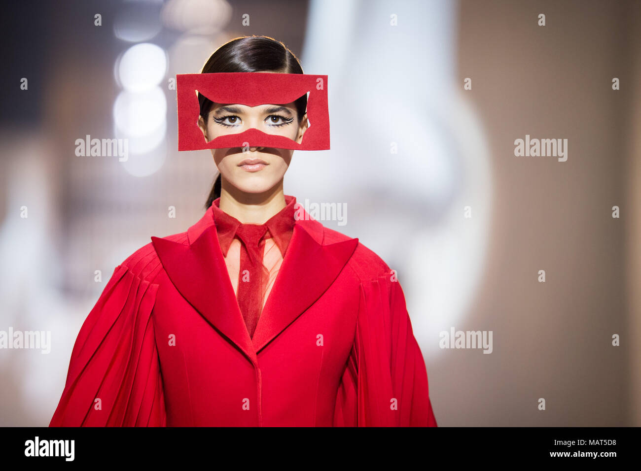 Shanghai, Shanghai, Chine. 3ème apr 2018. Shanghai, Chine 29 mars 2018 : Le S/S Christian Dior Haute Couture 2018 est tenu à Shanghai. Crédit : SIPA Asie/ZUMA/Alamy Fil Live News Banque D'Images