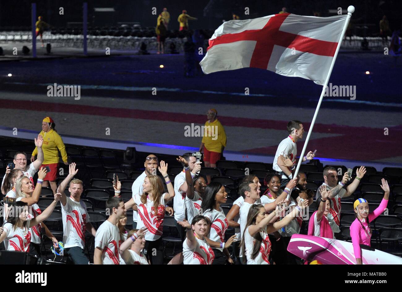 Le Queensland. L'Australie. 4ème apr 2018. . Cérémonie d'ouverture. XXI Jeux du Commonwealth. Carrara Stadium. Côte d'or 2018. Le Queensland. L'Australie. 04/04/2018. Credit : Sport en images/Alamy Live News Banque D'Images