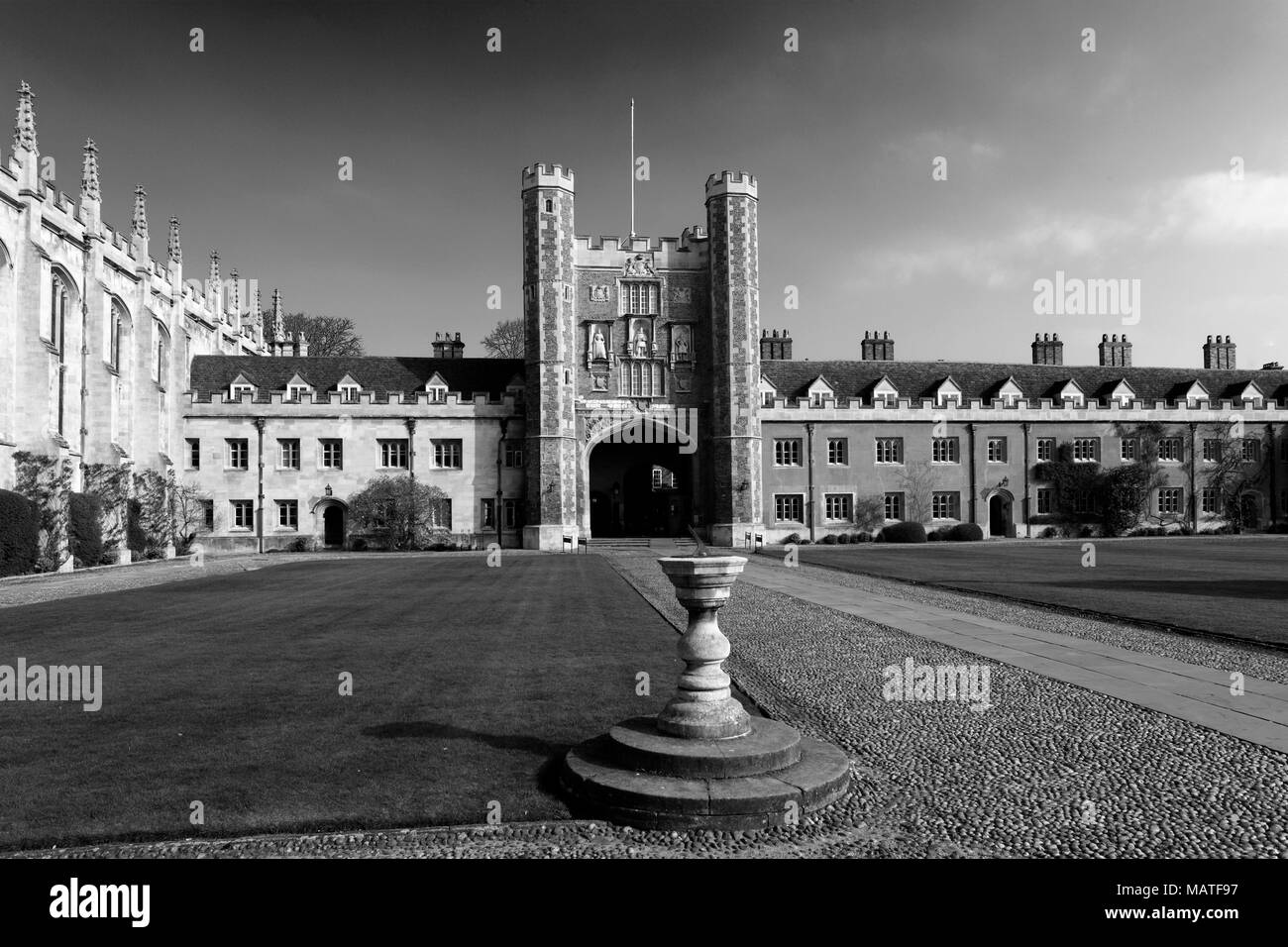 Vue d'été de Trinity College, Cambridge, bâtiments Ville Cambridgeshire, Angleterre, RU Banque D'Images