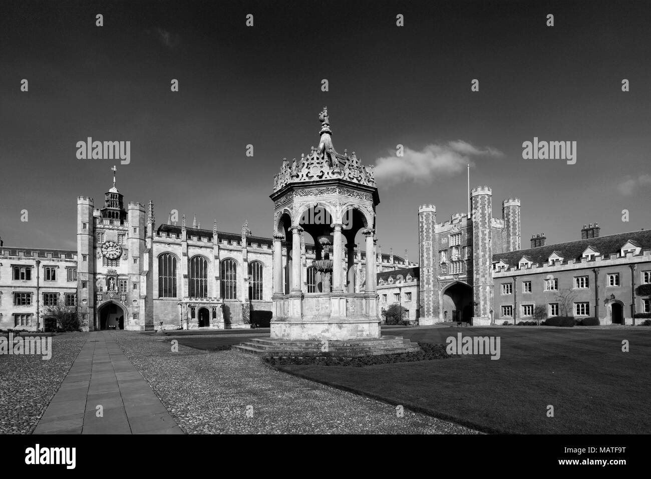 Vue d'été de Trinity College, Cambridge, bâtiments Ville Cambridgeshire, Angleterre, RU Banque D'Images