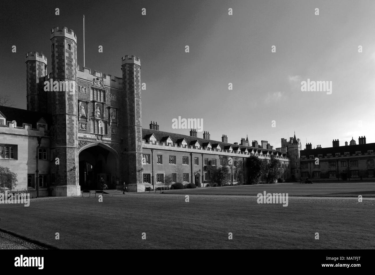 Vue d'été de Trinity College, Cambridge, bâtiments Ville Cambridgeshire, Angleterre, RU Banque D'Images