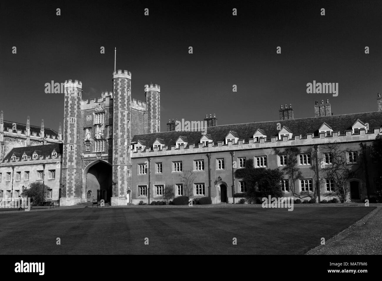 Vue d'été de Trinity College, Cambridge, bâtiments Ville Cambridgeshire, Angleterre, RU Banque D'Images