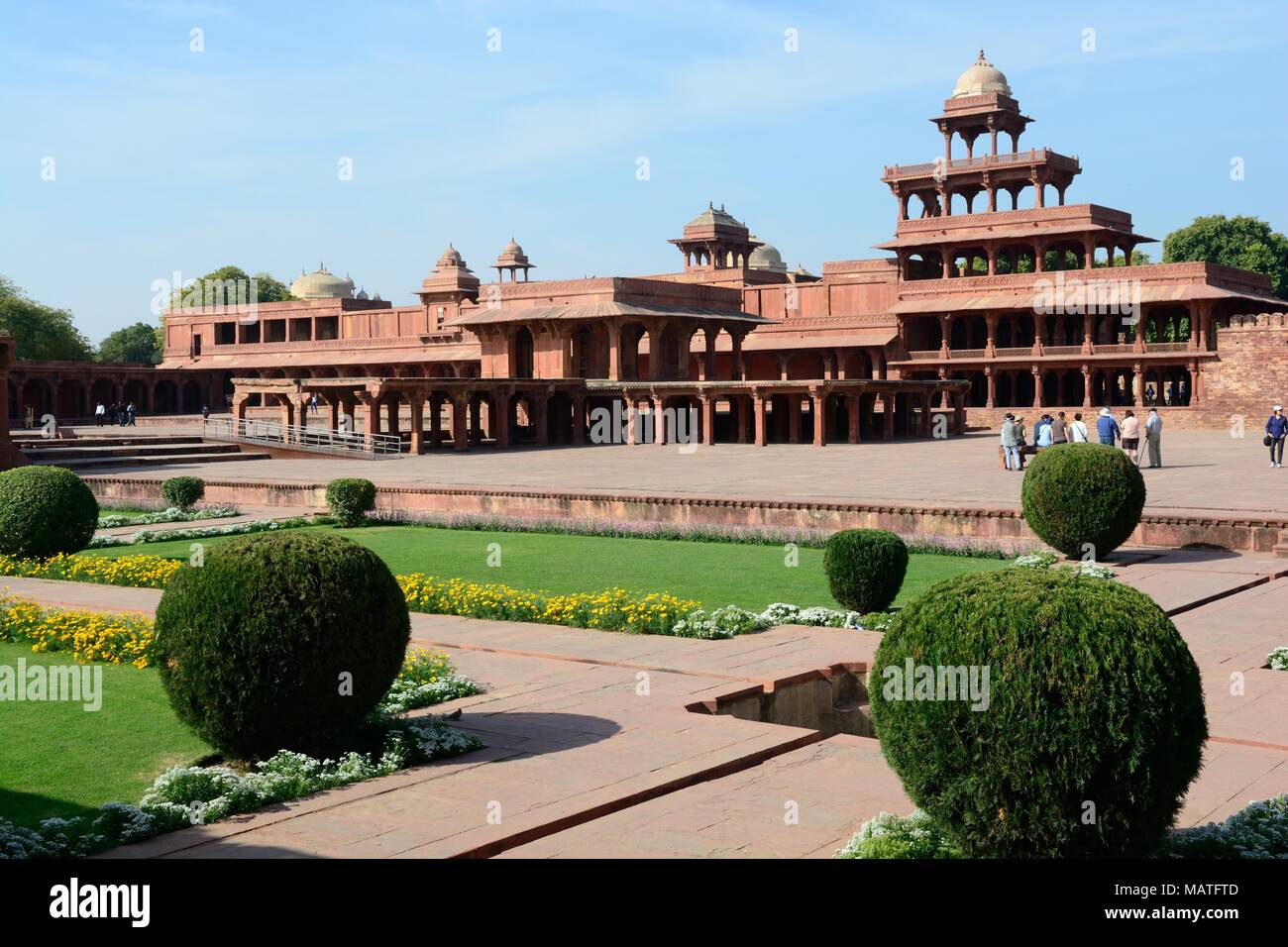 Indienne Fatehpur Sikri cité déserte par exemple intact de Akbas cour impériale région d'Agra Uttar Pradesh Inde Banque D'Images