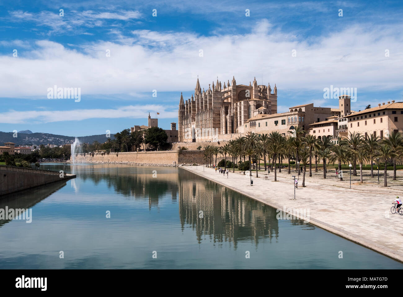 Majorque, Palma de Majorque, Kathedrale La Seu, Blick von Südosten Banque D'Images