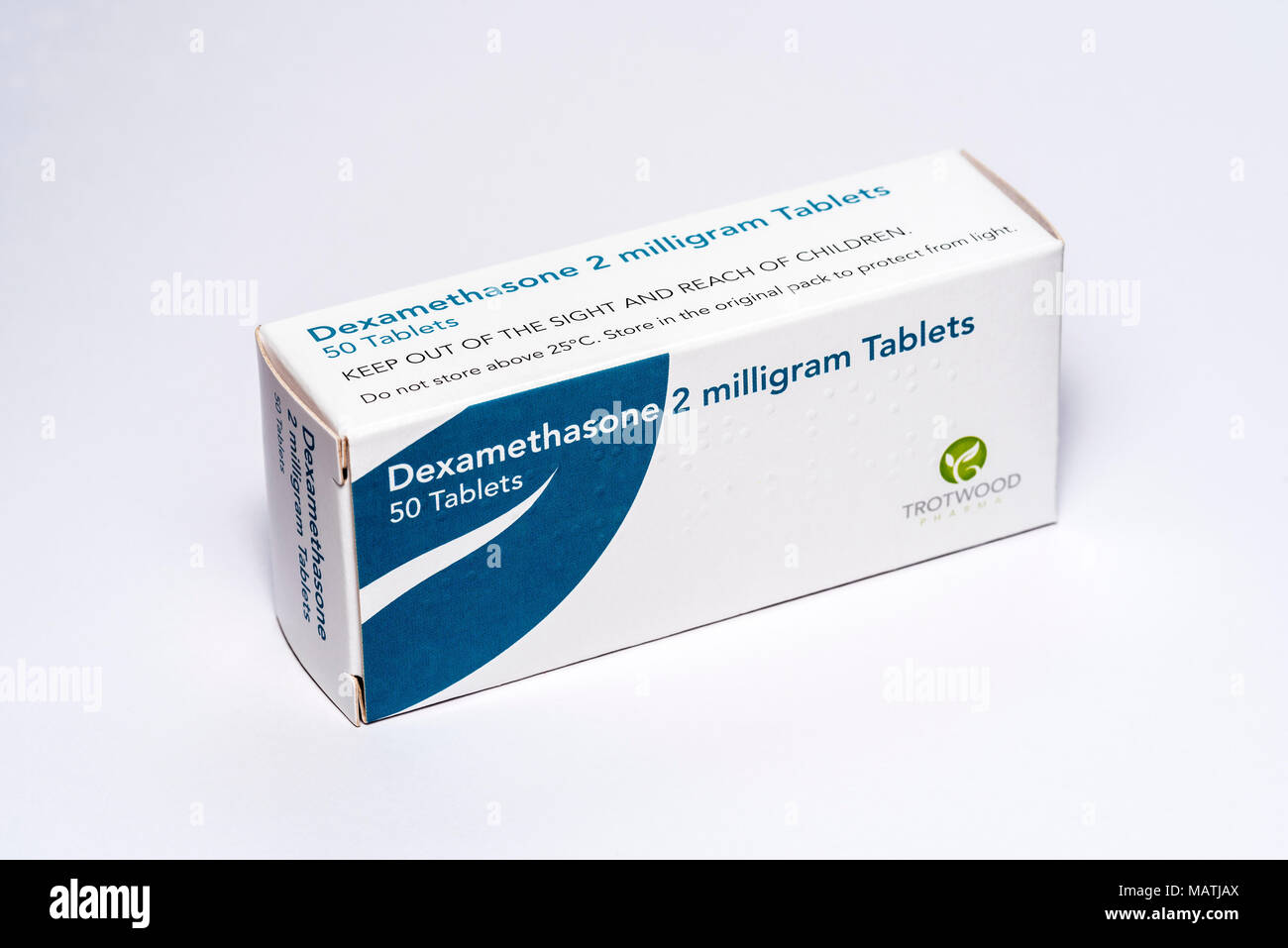 La dexaméthasone est un type de médicament corticostéroïde. Il est utilisé dans le traitement de plusieurs conditions. Banque D'Images