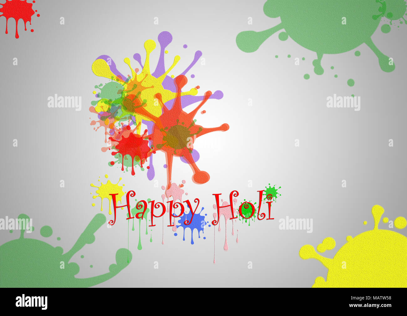 Illustration de l'abstrait arrière-plan coloré Happy Holi Banque D'Images