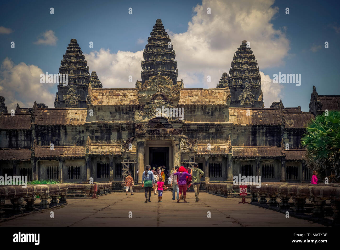 Asien, Kambodscha, Angkor Wat Banque D'Images