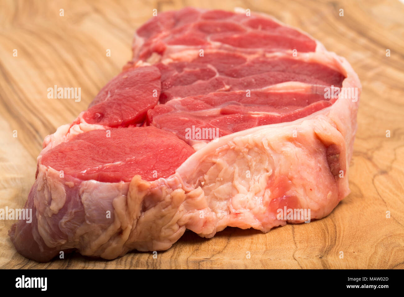 La crue de Boeuf à ragoût acheté dans un supermarché, Dorset England UK Banque D'Images