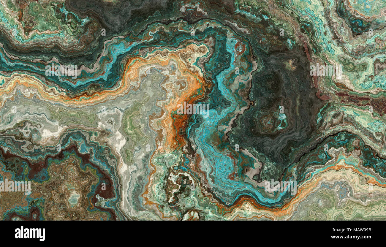 La mosaïque de pierre gemme brute turquoise texture. Arrière-plan coloré. Illustration 2d Banque D'Images