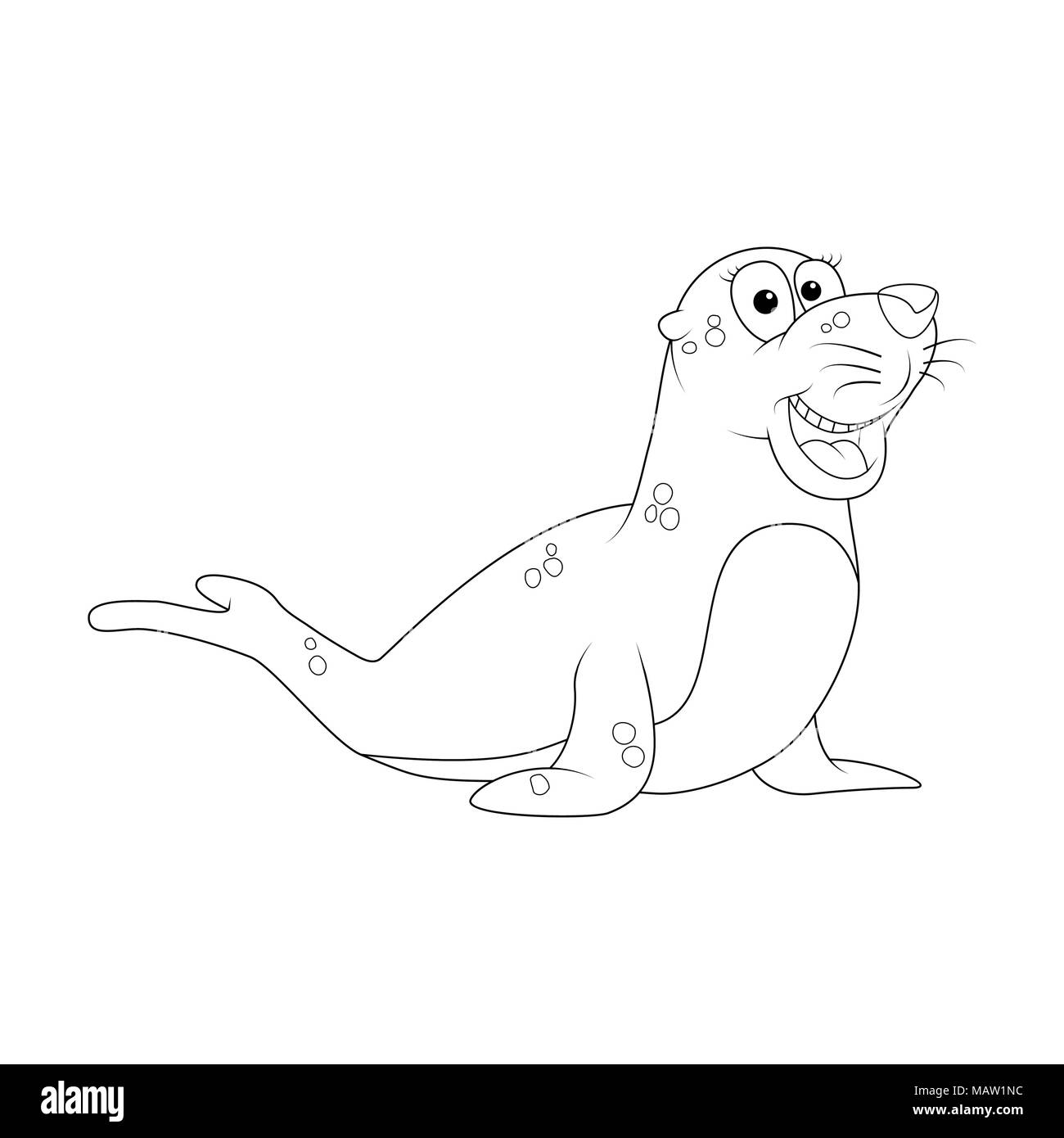 Seal animal outline Banque d'images détourées Alamy