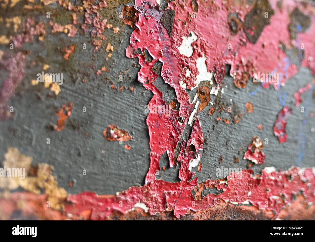 Vieux mur de fond ou toile avec de la peinture. Banque D'Images