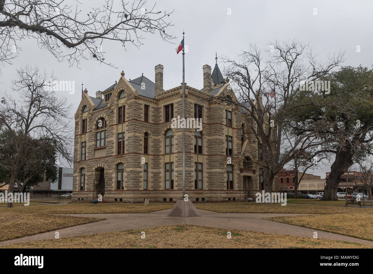Fayette historique Palais Pays dans la grange au Texas Banque D'Images