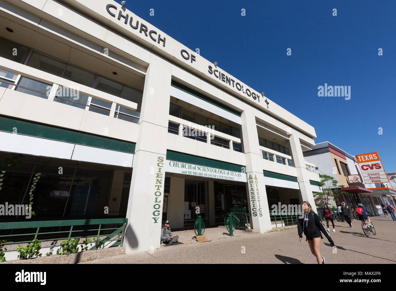 Eglise de scientologie, Austin, Texas USA Banque D'Images