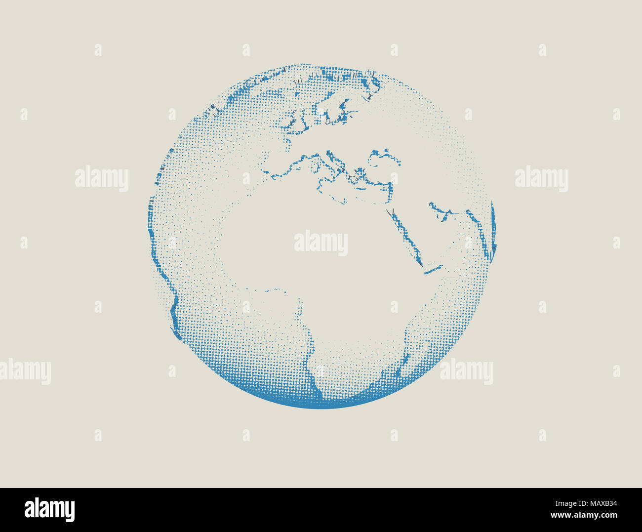 Wire frame world globe isolated on white Banque D'Images