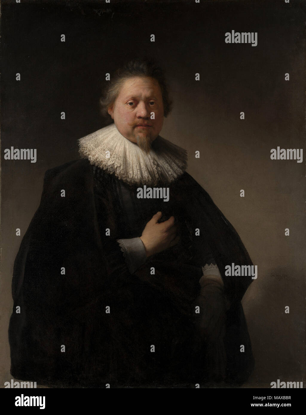 Peinture à l'huile Rembrandt van Rijn Banque D'Images