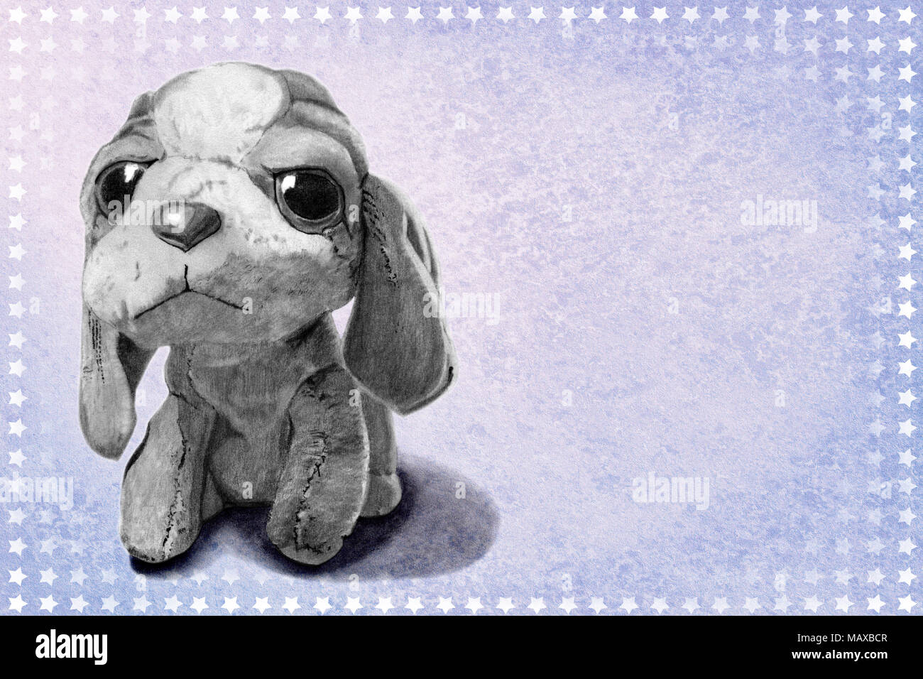 Cute Animal En Peluche Chien Avec De Grands Yeux Est