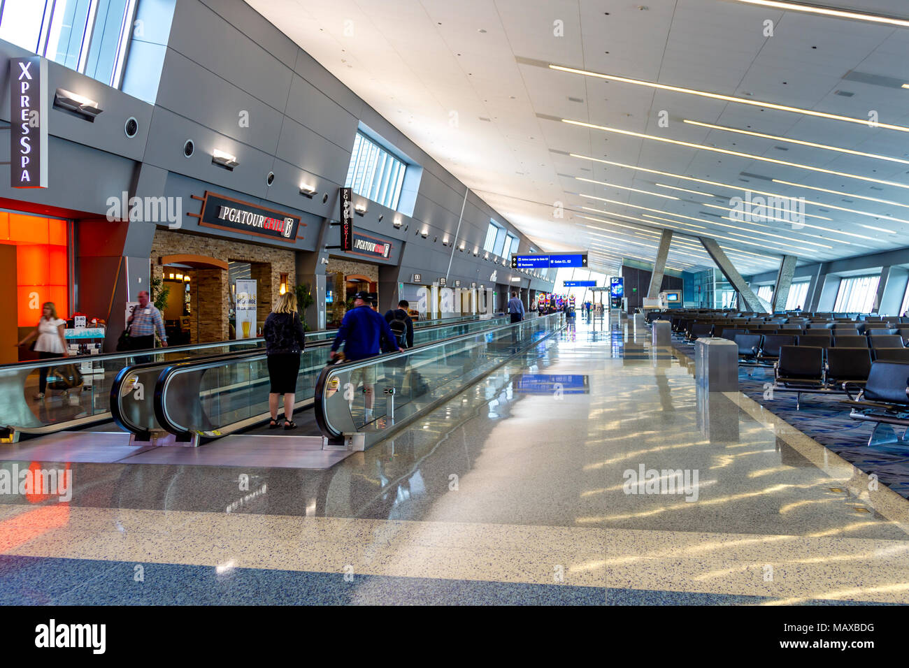 L'aéroport international McCarran Insde, Las Vegas, États-Unis Banque D'Images