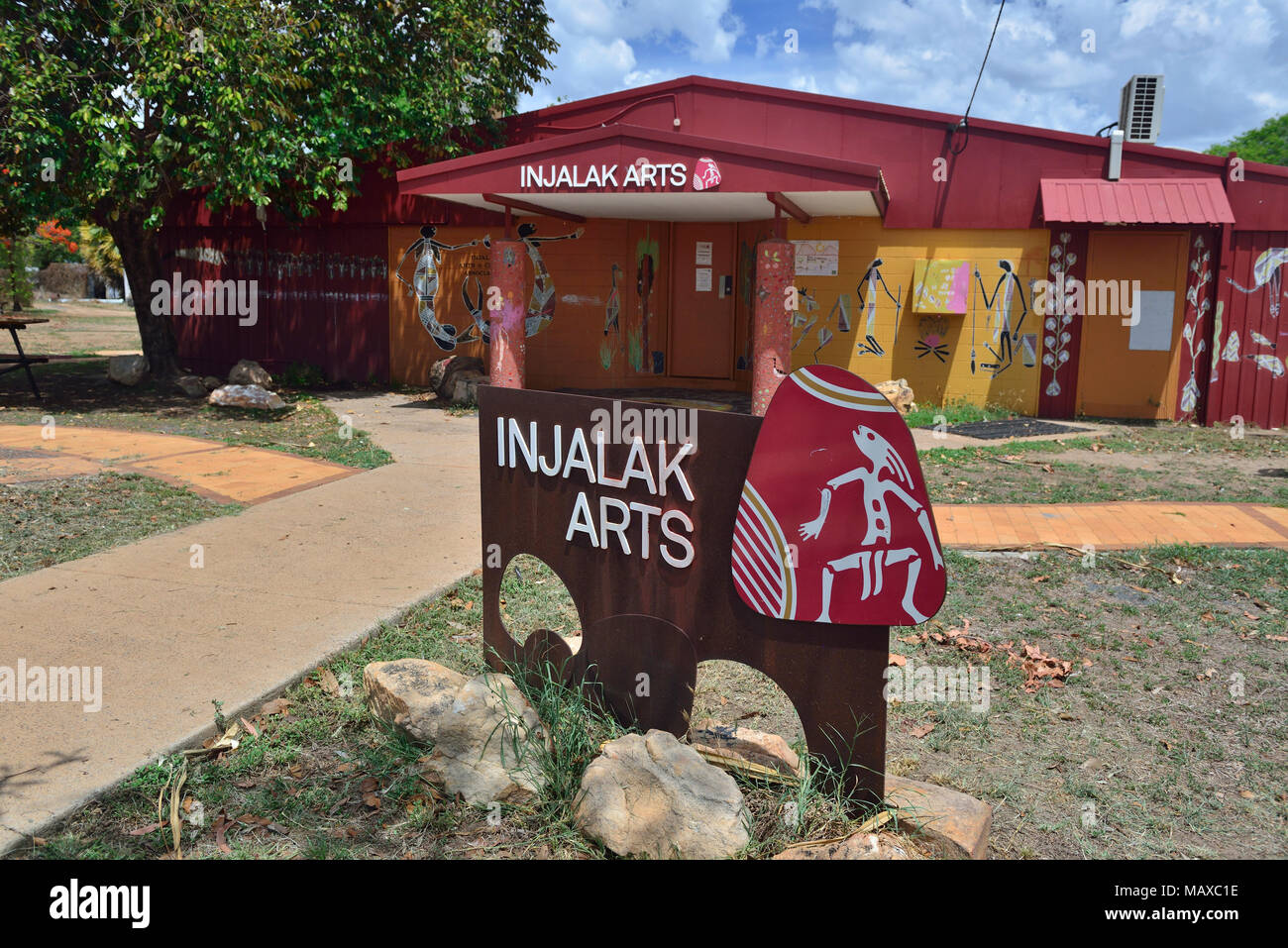 Injalak Arts And Crafts Center, Gunbalanya, Oenpelli, Arnhem Land, Territoire Du Nord, Australie Banque D'Images