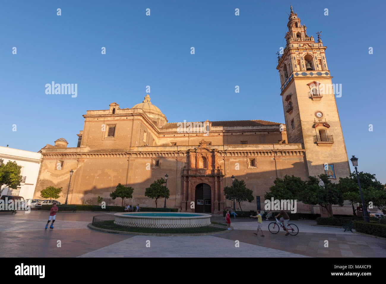 Iglesia de Nuestra Señora de Grenade, Moguer, province de Huelva, Andalousie, Espagne Banque D'Images