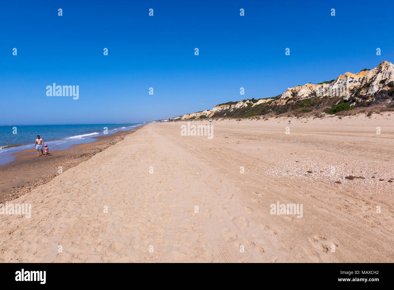 Parador Mazagon beach, province de Huelva, Andalousie, Espagne Banque D'Images