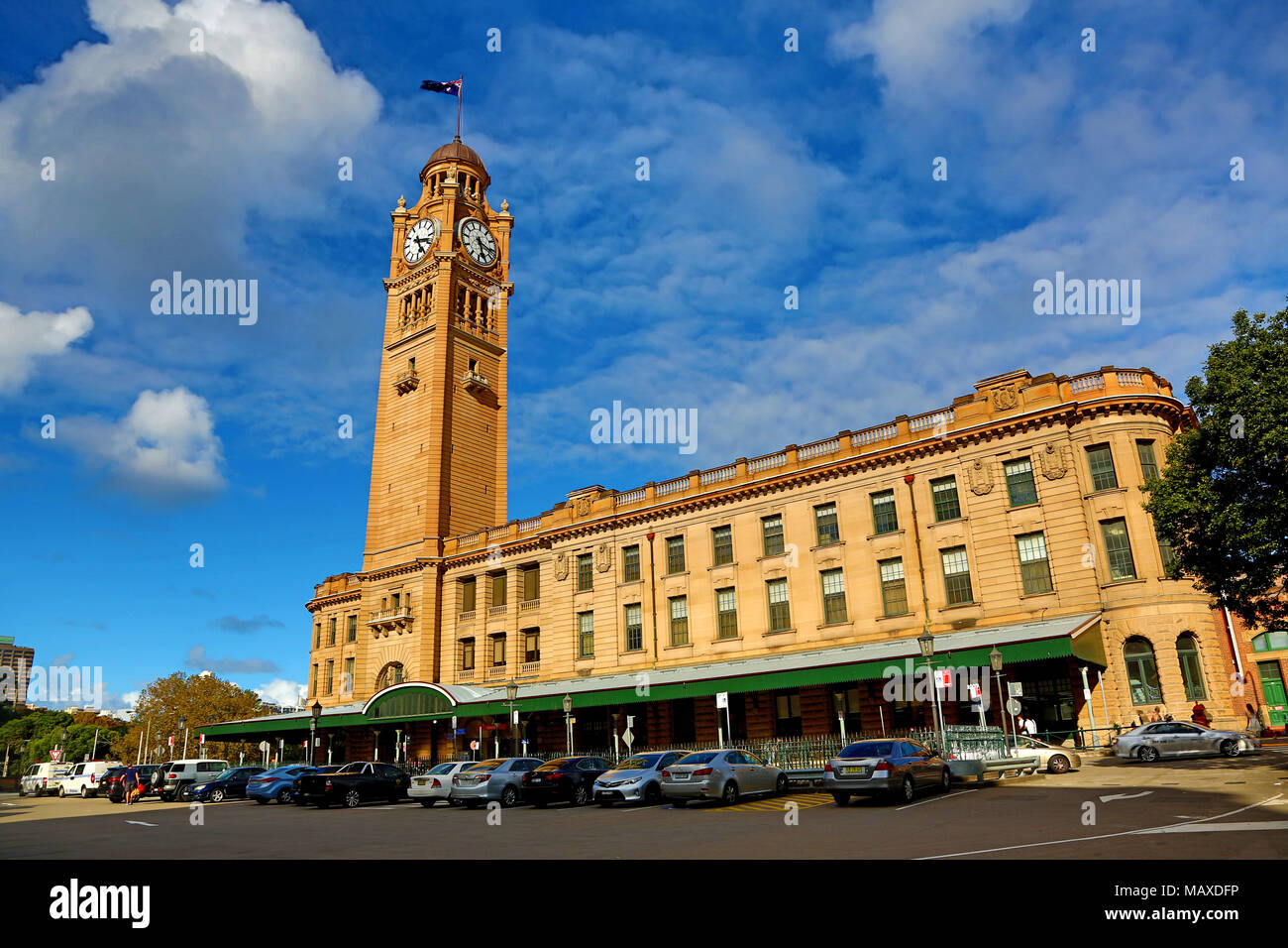 La gare centrale et de la tour de l'horloge, Sydney, New South Wales, Australia Banque D'Images