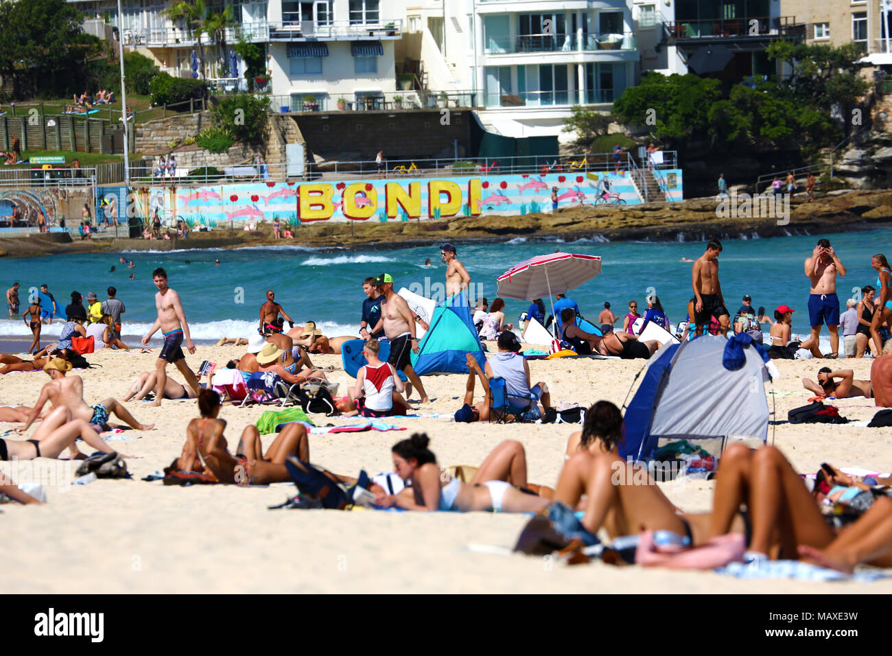 Bondi Beach, Sydney, New South Wales, Australia Banque D'Images