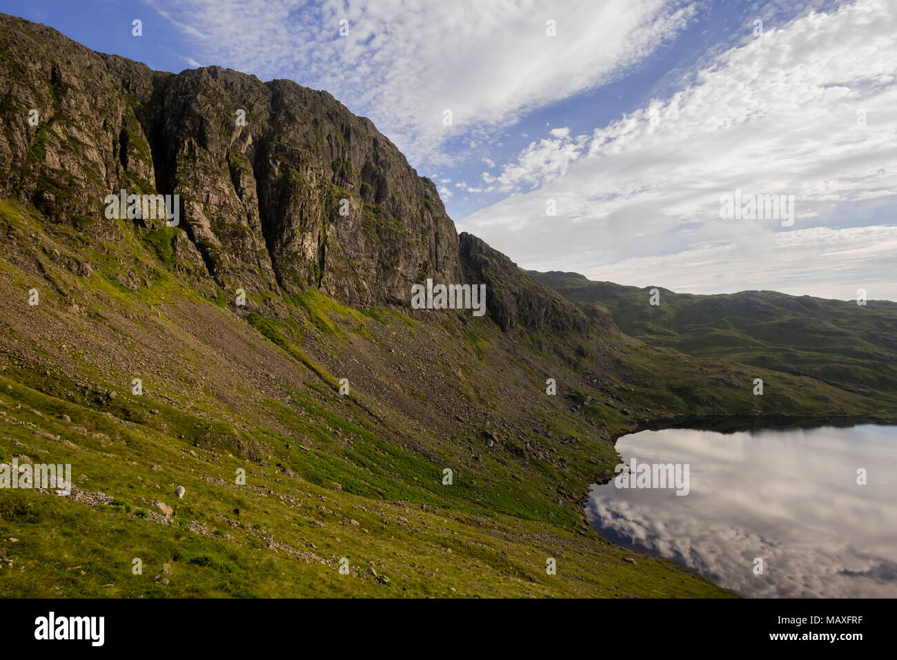 Pavey Ark & Stickle Tarn, Lake District Banque D'Images